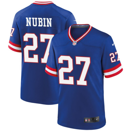 Tyler Nubin New York Giants 2026 Classic Game Jersey - Royal