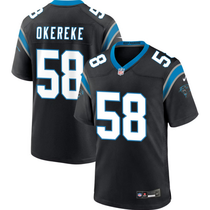 Bobby Okereke Carolina Panthers 2026 Game Jersey - Black