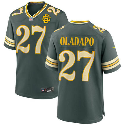 Kitan Oladapo Green Bay Packers 2026 Rivalries Collection Game Jersey - Green