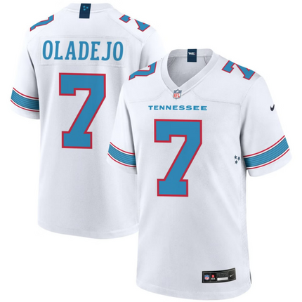 Oluwafemi Oladejo Tennessee Titans 2026 Game Jersey - White