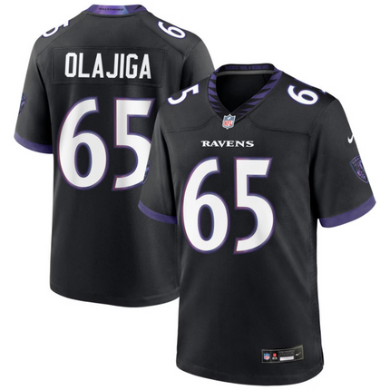 David Olajiga Baltimore Ravens 2026 Alternate Game Jersey - Black