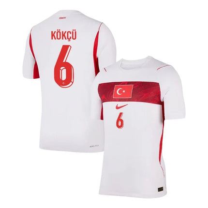 Orkun Kokcu Turkey National Team 2026 World Cup Away Jersey - White