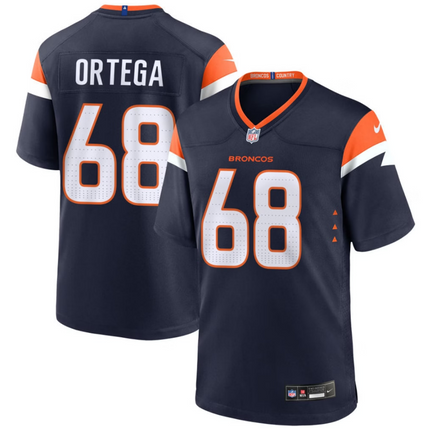 Gavin Ortega Denver Broncos 2026 Alternate Mile High Collection Game Jersey - Navy