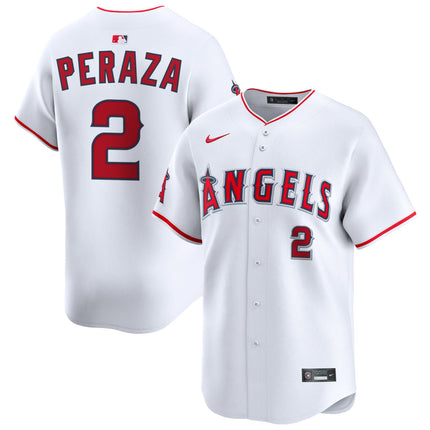 Oswald Peraza Los Angeles Angels 2026 Home Limited Jersey - White