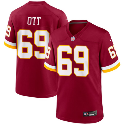 Tyler Ott Washington Commanders 2026 Game Jersey - Burgundy