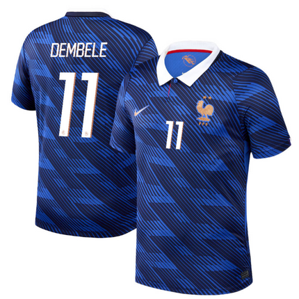 Ousmane Dembele France National Team 2026 World Cup Home Jersey - Blue