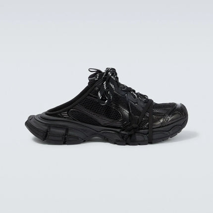 Men's Balenciaga 3XL Mesh Sneaker Mules In Black