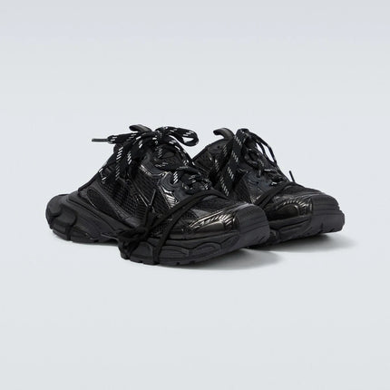 Men's Balenciaga 3XL Mesh Sneaker Mules In Black
