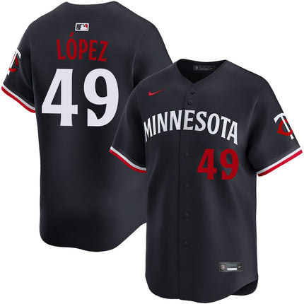 Pablo Lopez Minnesota Twins 2026 Alternate Limited Jersey - Navy