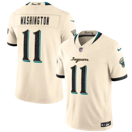 Parker Washington Jacksonville Jaguars 2026 Rivalries Collection Stitched Jersey - Cream