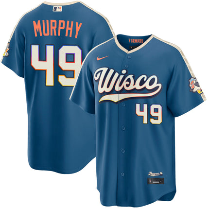 Pat Murphy Milwaukee Brewers 2026 City Connect Stadium Jersey - Mineral Blue