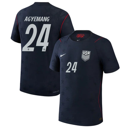 Patrick Agyemang USMNT 2026 World Cup Away Match Jersey - Blue