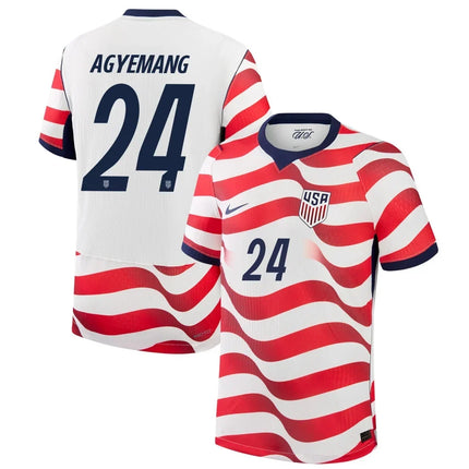 Patrick Agyemang USMNT 2026 World Cup Home Match Jersey - White