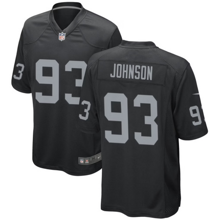 Patrick Johnson Las Vegas Raiders 2026 Game Jersey - Black