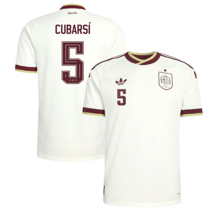 Pau Cubarsi Spain National Team 2026 World Cup Away Jersey - White