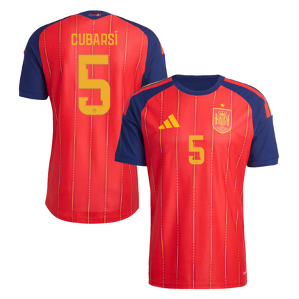 Pau Cubarsi Spain National Team 2026 World Cup Home Jersey - Red