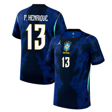 Paulo Henrique Brazil National Team 2026 World Cup Away Jersey - Blue