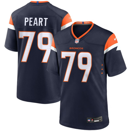 Matt Peart Denver Broncos 2026 Alternate Mile High Collection Game Jersey - Navy