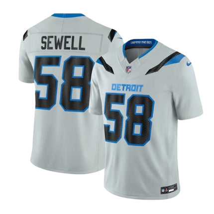 Penei Sewell Detroit Lions 2026 Rivalries Collection Stitched Jersey - Silver