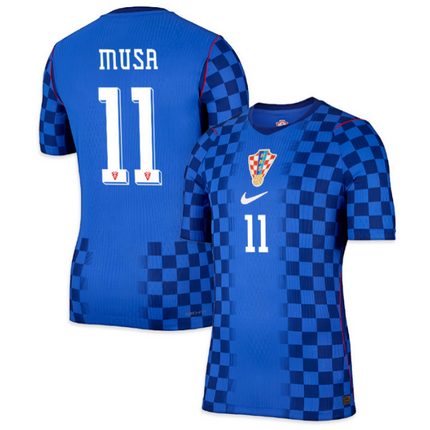 Petar Musa Croatia National Team 2026 World Cup Away Jersey - Blue