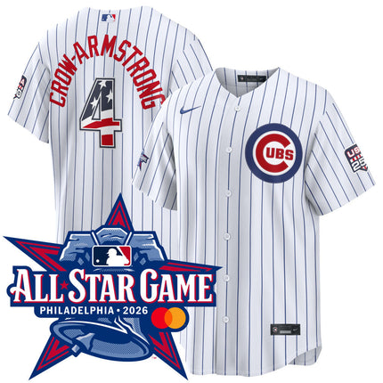 Pete Crow-Armstrong Chicago Cubs 2026 All-Star Edition Stars & Stripes Home Jersey - White
