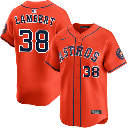 Peter Lambert Houston Astros 2026 Alternate Limited Jersey - Orange
