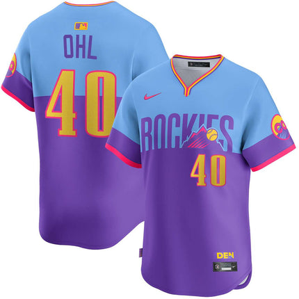 Pierson Ohl Colorado Rockies City Connect Limited Jersey - Purple