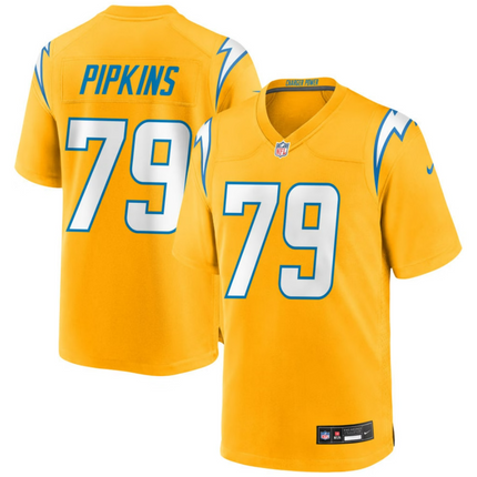Trey Pipkins Los Angeles Chargers 2026 Alternate Charger Power Game Jersey - Gold