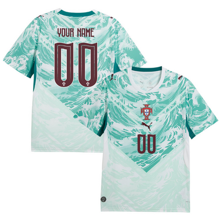 Custom Name Portugal National Team 2026 World Cup Away Jersey - White