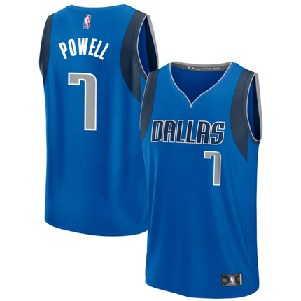 Dwight Powell Dallas Mavericks 2026 Fast Break Icon Edition Jersey - Blue