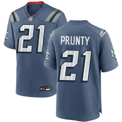 Karon Prunty New England Patriots 2026 Rivalries Collection Game Jersey - Blue