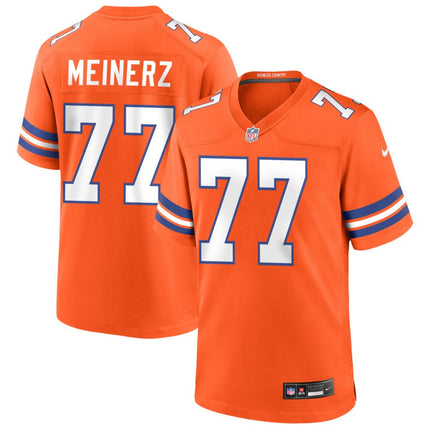Quinn Meinerz Denver Broncos Mile High Collection 1977 Throwback Game Jersey - Orange