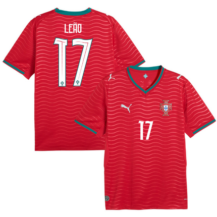 Rafael Leao Portugal National Team 2026 World Cup Home Jersey - Red