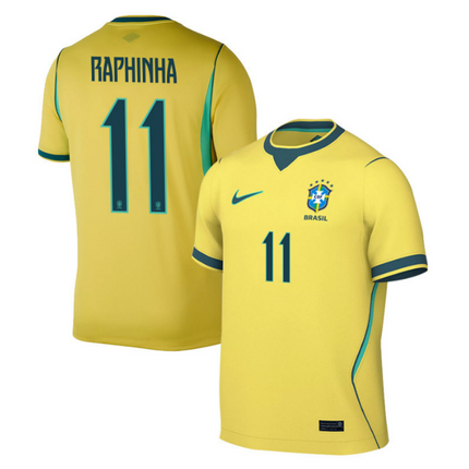 Raphinha Brazil National Team 2026 World Cup Home Jersey - Yellow