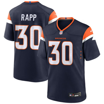 Taylor Rapp Denver Broncos 2026 Alternate Mile High Collection Game Jersey - Navy