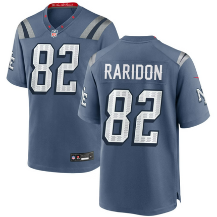Eli Raridon New England Patriots 2026 Rivalries Collection Game Jersey - Blue
