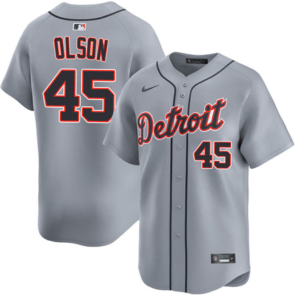 Reese Olson Detroit Tigers 2026 Road Limited Jersey - Grey (Copy)
