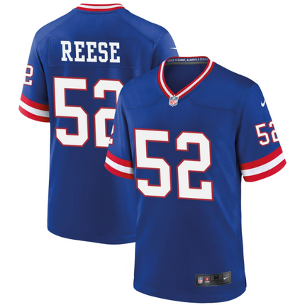 Arvell Reese New York Giants 2026 Classic Game Jersey - Royal