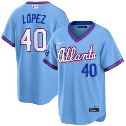 Reynaldo Lopez Atlanta Braves 2026 City Connect Stadium Jersey - Powder Blue