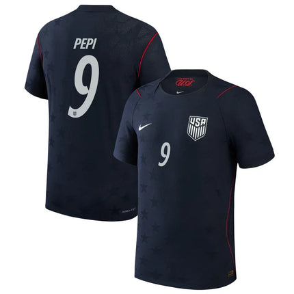 Ricardo Pepi USMNT 2026 World Cup Away Match Jersey - Blue