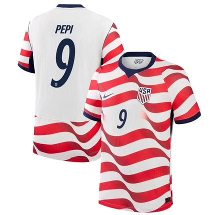 Ricardo Pepi USMNT 2026 World Cup Home Match Jersey - White