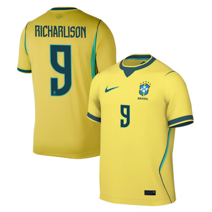 Richarlison Brazil National Team 2026 World Cup Home Jersey - Yellow