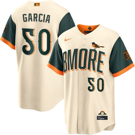 Rico Garcia Baltimore Orioles 2026 City Connect Jersey - Cream
