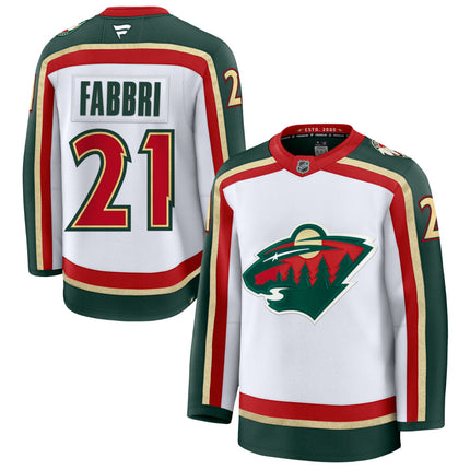 Robby Fabbri Minnesota Wild 25th Anniversary Premium Jersey - White