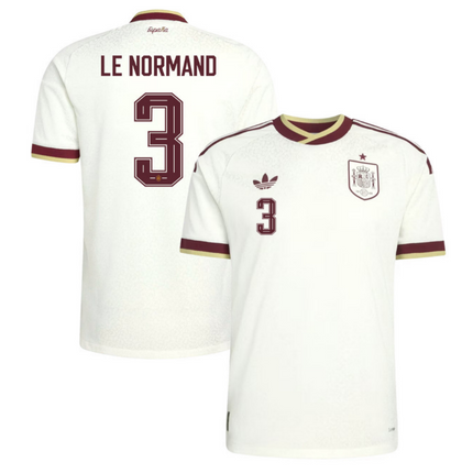 Robin Le Normand Spain National Team 2026 World Cup Away Jersey - White