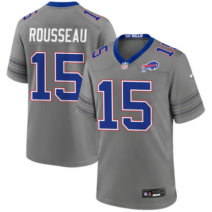 Gregory Rousseau Buffalo Bills 2026 City Game Jersey - Gray Nickel