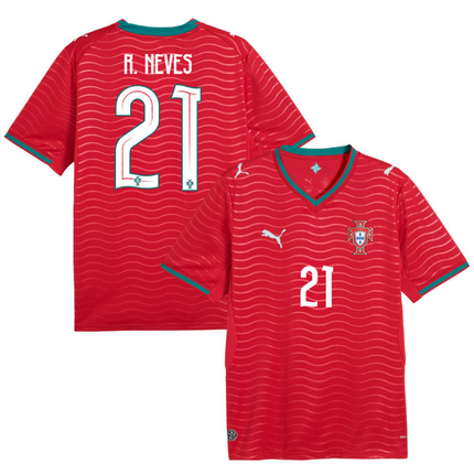 Ruben Neves Portugal National Team 2026 World Cup Home Jersey - Red