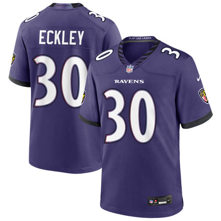 Ryan Eckley Baltimore Ravens 2026 Game Jersey - Purple