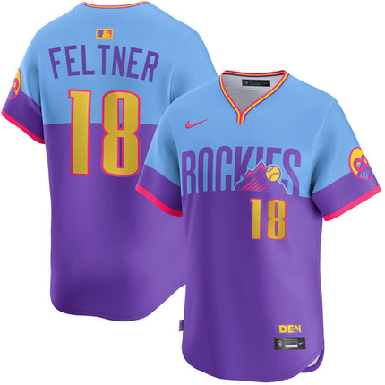 Ryan Feltner Colorado Rockies City Connect Limited Jersey - Purple