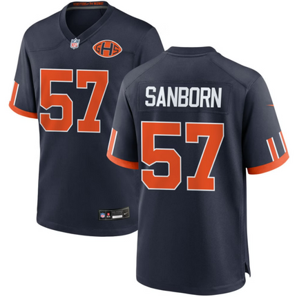 Jack Sanborn Chicago Bears 2026 Rivalries Collection Game Jersey - Navy